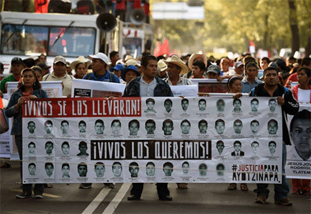 protesta por la desaparición de los 43 estudiantes Capturan en México a hombre clave en la desaparición de 43 estudiantes